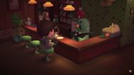 Players can only be customers at The Roost in New Horizons (Image via Crossing Channel/YouTube)